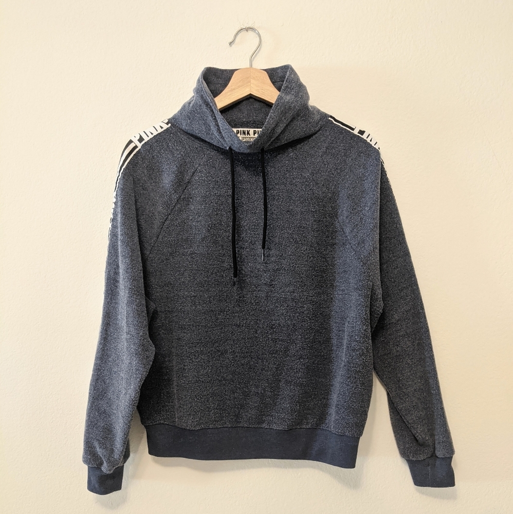 Victoria's Secret PINK Blue Pull Over Sweatshirt